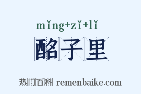 酩子里是什么意思的图片